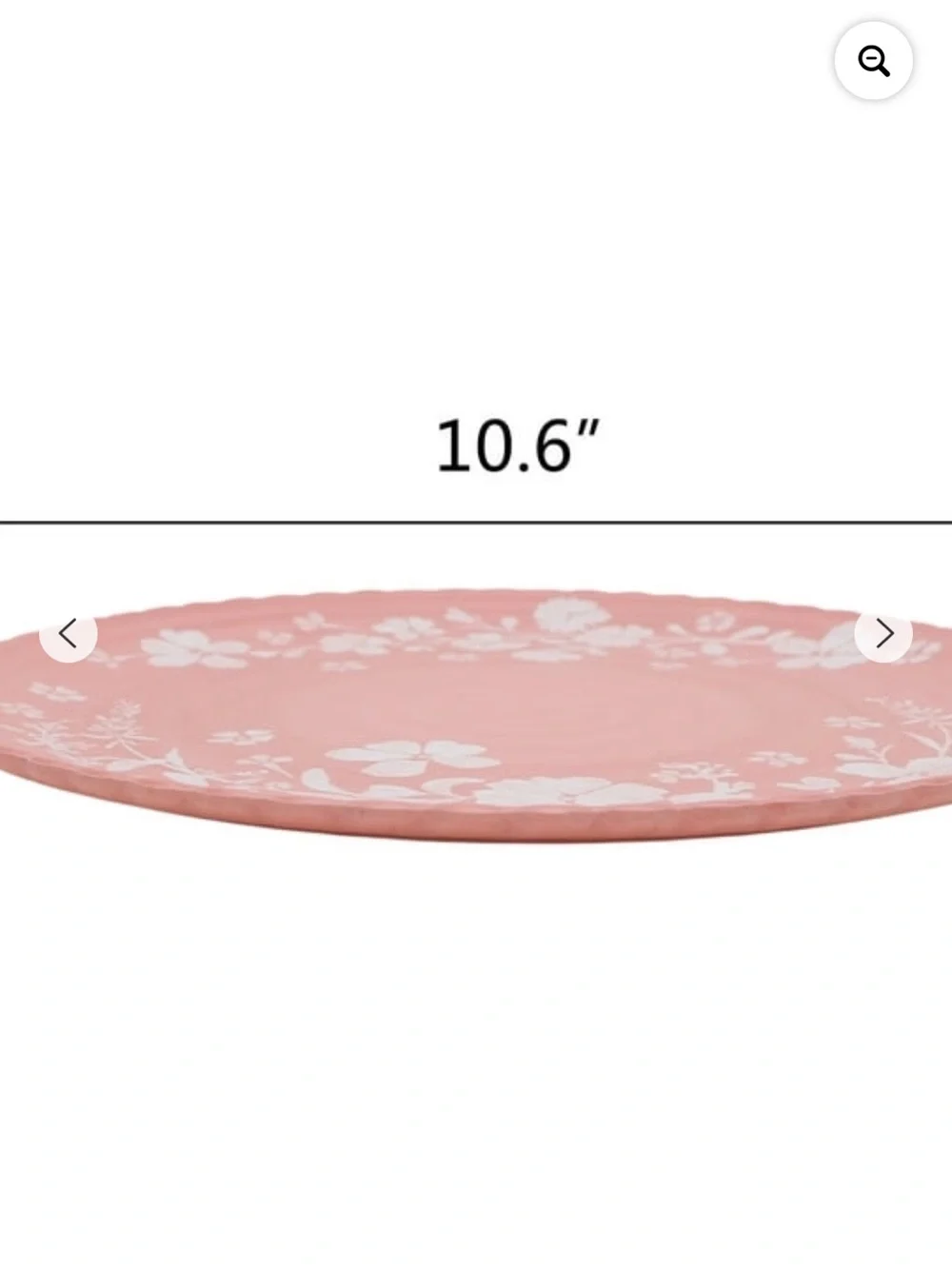 The Pioneer Woman Pink Floral Stoneware Plates with White Blooms
